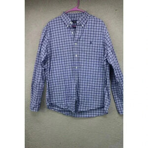 Ralph Lauren Men's Long Sleeve Button-Up Shirt-Size XL-100% Cotton-Pony-Plaid